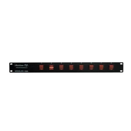 Adj 8-Channel Rackmount AC Power Center PC-100A